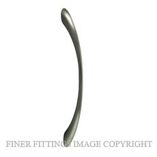 NIDUS CABFB FLARED BOW CABINET HANDLE SATIN NICKEL