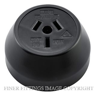 TRADCO 5324 FEDERATION SOCKET MB MATT BLACK