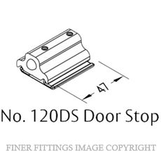 BRIO 120DS DOOR STOP SS SATIN STAINLESS