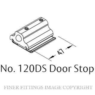 BRIO 120DS DOOR STOP SS SATIN STAINLESS