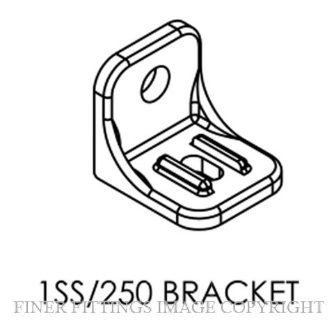 BRIO 1SS/250 FACE FIX BRACKET SATIN STAINLESS