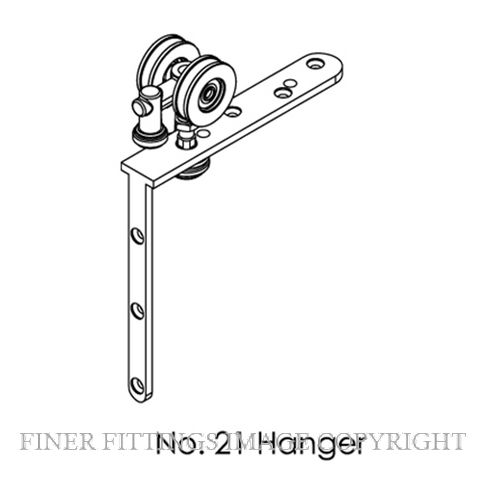 BRIO 21HN HANGER 75KG-FLDNG 2WHL CRN FIX