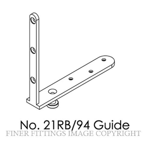 BRIO 21RB/94 GUIDE CORNER FIX SS SATIN STAINLESS