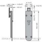 BRIO 456REN FLUSH BOLTS
