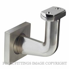 WINDSOR 5353 BN VULCAN STYLE STAIR RAIL BRACKET SQ BRUSHED NICKEL