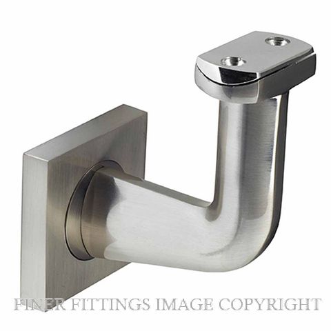 WINDSOR 5353 BN VULCAN STYLE STAIR RAIL BRACKET SQ BRUSHED NICKEL