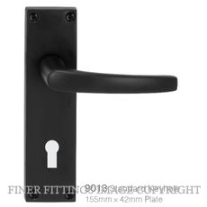 WINDSOR 9013 - 9017 CONTRACT SERIES LEVER ON PLATE MATT BLACK