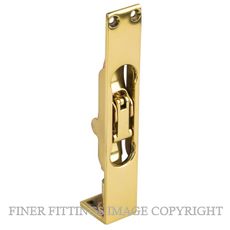 DRAKE & WRIGLEY 1240 FLUSH BOLTS POLISHED BRASS