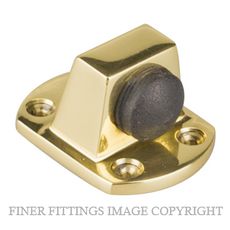 DRAKE & WRIGLEY 1408 PB SOLID DOOR STOP POLISHED BRASS