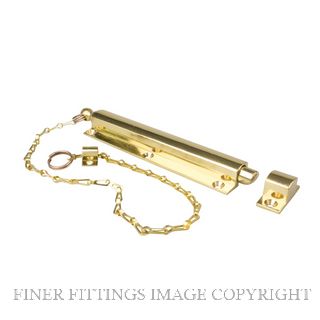 DRAKE & WRIGLEY 1482 PB 150MM CHAIN BOLT POLISHED BRASS