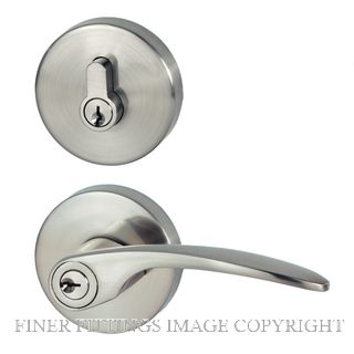 NIDUS P L C COMB BN V COLLINS COMBO KEY IN LEVER EUROBOLT BRUSHED NICKEL