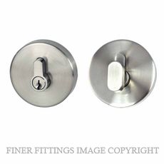 NIDUS P L EB1 BNV LONSDALE ROUND EUROBOLT SINGLE CYLINDER BRUSHED NICKEL