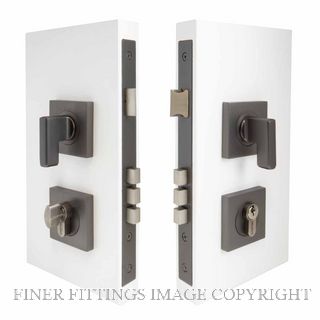 WINDSOR 1365 GN MINI LEVER ENTRANCE LOCK KIT SQUARE 60M GRAPHITE NICKEL