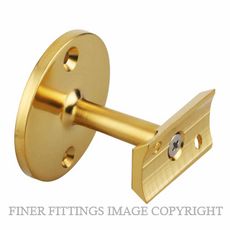 DW 1030C PB CURVED HANDRAIL SUPPORT POLISHED BRASS