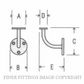 DRAKE & WRIGLEY 1032 SC HANDRAIL BRACKETS SATIN CHROME