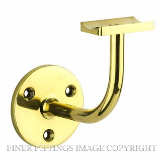 DRAKE & WRIGLEY 1032 PB HANDRAIL BRACKETS POLISHED BRASS