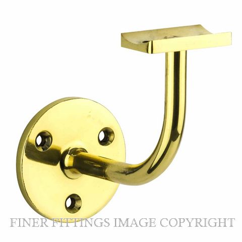 DRAKE & WRIGLEY 1032 PB HANDRAIL BRACKETS POLISHED BRASS