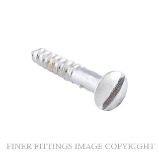 TRADCO SCCP19 DOMED HEAD SCREW 5 GAUGE CHROME PLATE