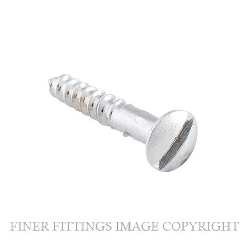 TRADCO SCCP19 - SCCP25 SLOT HEAD SCREWS CHROME PLATE