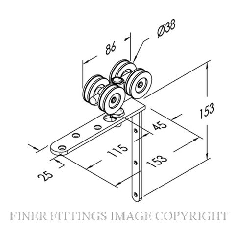 BRIO 52HN - 52SS-HN ANGLE BRACKET HANGERS