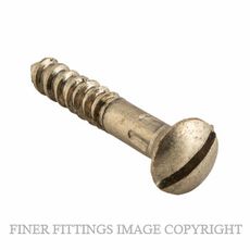 TRADCO SCPB19 - SCPB25 SLOT HEAD SCREWS POLISHED BRASS