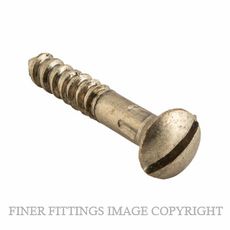 TRADCO SCPB19 - SCPB25 SLOT HEAD SCREWS POLISHED BRASS