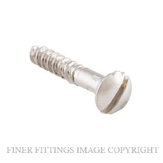 TRADCO SCPN19 DOMED HEAD SATIN SCREW 19X5 POLISHED NICKEL