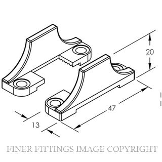 BRIO 55G DOOR GUIDE SINGLE SET