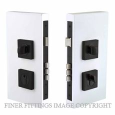 WINDOR 1184 BLK DOUBLE TURN LOCK SQUARE 60MM MATT BLACK