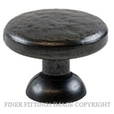 SYLVAN EU18 SURREY 30X23MM CABINET KNOB ANTIQUE BLACK