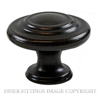 SYLVAN EU19 SELDEN 33X25MM CABINET KNOB ANTIQUE BLACK