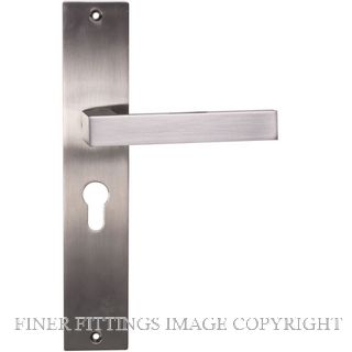 SYLVAN I-92E SAVONA EURO LONG PLATE 48MM KEY SPACING SATIN NICKEL