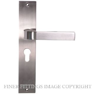 SYLVAN I-94E ANDORA EURO LONG PLATE 48MM KEY SPACING SATIN NICKEL