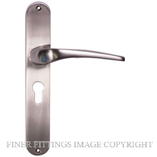 SYLVAN I-95E MURANO EURO LONG PLATE 48MM KEY SPACING SATIN NICKEL