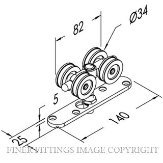 BRIO 57GN HANGER 180KG - TOP EDGE FIX