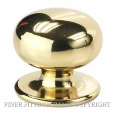 SYLVAN BV2434 MANSTON 34MM SOLID BRASS KNOB POLISHED BRASS