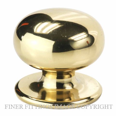 SYLVAN BV2434 MANSTON 34MM SOLID BRASS KNOB POLISHED BRASS