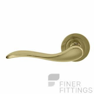 WINDSOR 8170 - 8197 HERMITAGE LEVER ON ROSE POLISHED BRASS-LACQUERED
