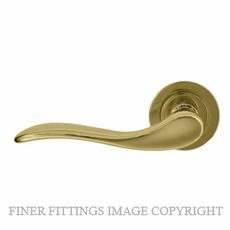 WINDSOR 8170 - 8197 HERMITAGE LEVER ON ROSE UNLACQUERED BRASS