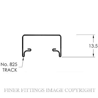 BRIO 825T-08W BI-FOLD TRACK 820MM (32) WHITE