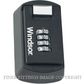 ELEMENTS HARDWARE 1336 BLK KEY SAFE WITH RUBBER COVER BLACK