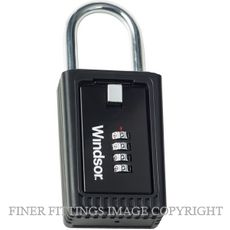 ELEMENTS HARDWARE 1337 BLK KEY SAFE WITH HOOP BLACK