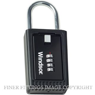 ELEMENTS HARDWARE 1337 BLK KEY SAFE WITH HOOP BLACK