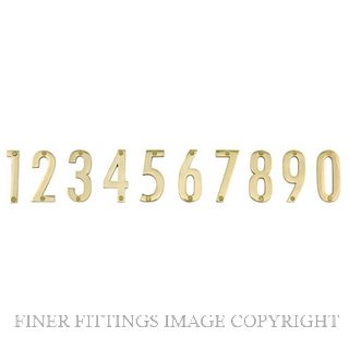 ELEMENTS HARDWARE 5251-0 50MM MODERN NUMERAL POLISHED BRASS