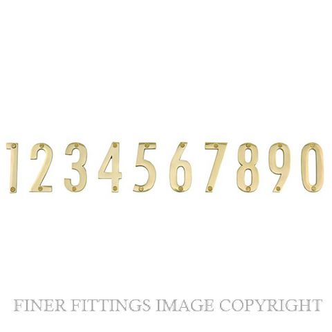 ELEMENTS 5251 50MM MODERN NUMERAL POLISHED BRASS