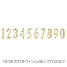 ELEMENTS 5252 76MM MODERN NUMERAL POLISHED BRASS