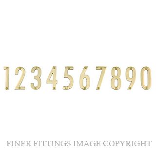 ELEMENTS HARDWARE 5252-0 76MM MODERN NUMERAL POLISHED BRASS