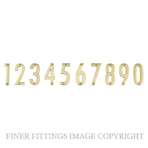 ELEMENTS 5253 100MM NUMERALS POLISHED BRASS