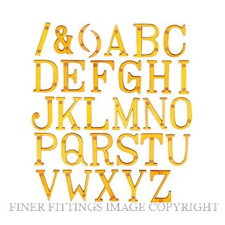 ELEMENTS HARDWARE 5014-A 76MM ALPHABET A POLISHED BRASS