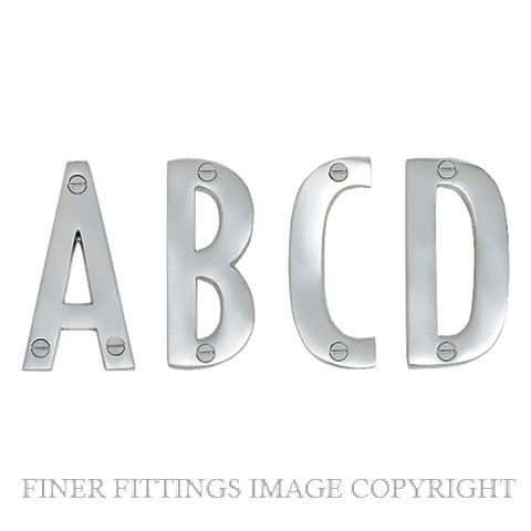 ELEMENTS 5302 ALPHABET 100MM A-D SATIN CHROME